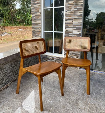 Kursi Cafe Rotan Minimalis Kursi Makan Kayu Jati Jepara