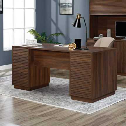 Meja Kerja Direktur Mewah Grandios Walnut