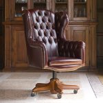 Kursi Kantor Direktur Dari Kayu Jati Dan Hidrolik