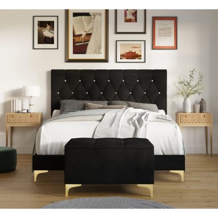 Noxell Tempat Tidur Minimalis Kayu Jati Modern