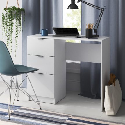 Derryn Desk Meja Tulis Minimalis 3 Laci Modern