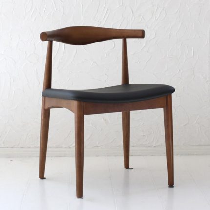 Kursi Cafe Minimalis Elbow – Dibuat dari Kayu Jati Pilihan