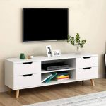 Meja TV Terbaru Model Minimalis Kaki Retro