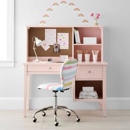 Morgina Meja Belajar Anak Minimalis Pink Modern