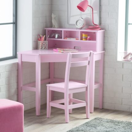 Velina Meja Belajar Anak Minimalis Pink Modern
