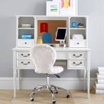 Blystra Meja Belajar Perempuan Duco Putih Minimalis