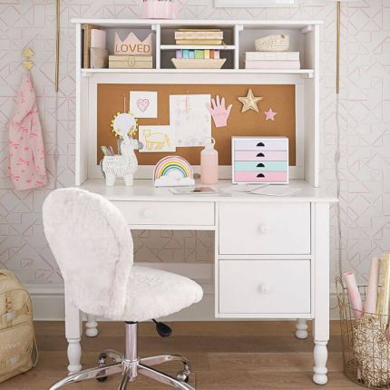 Catalyne Meja Belajar Anak Minimalis White