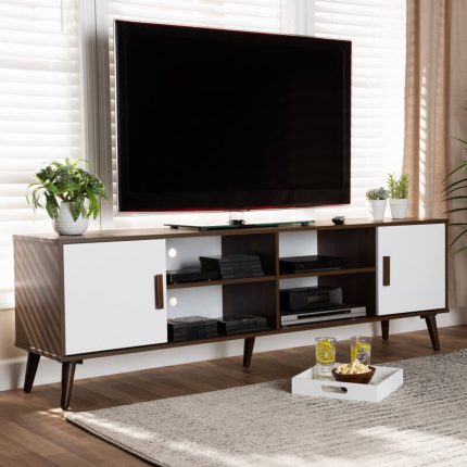 Meja TV Minimalis Kayu Jati Model Modern Terbaru