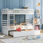 Lucado Tempat Tidur Tingkat Duco Putih Sorong