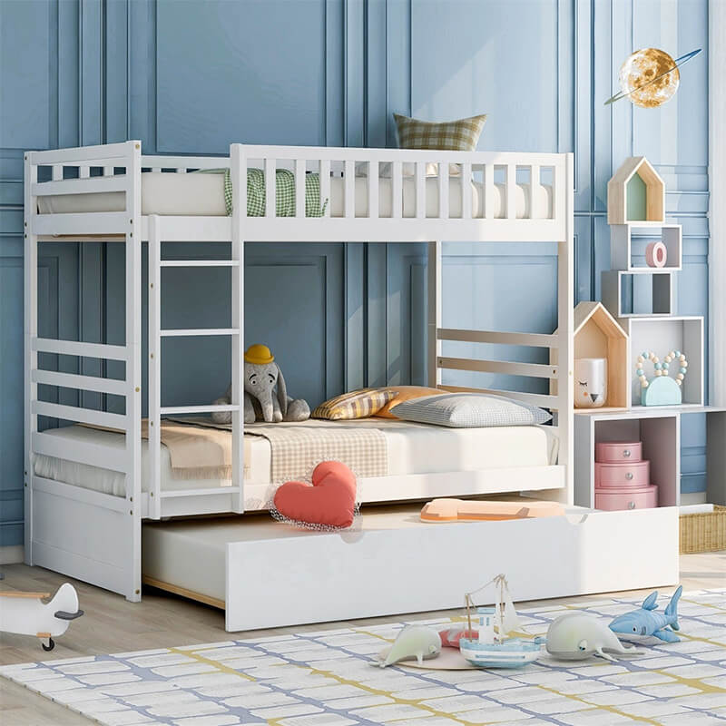 Lucado Tempat Tidur Tingkat Duco Putih Sorong