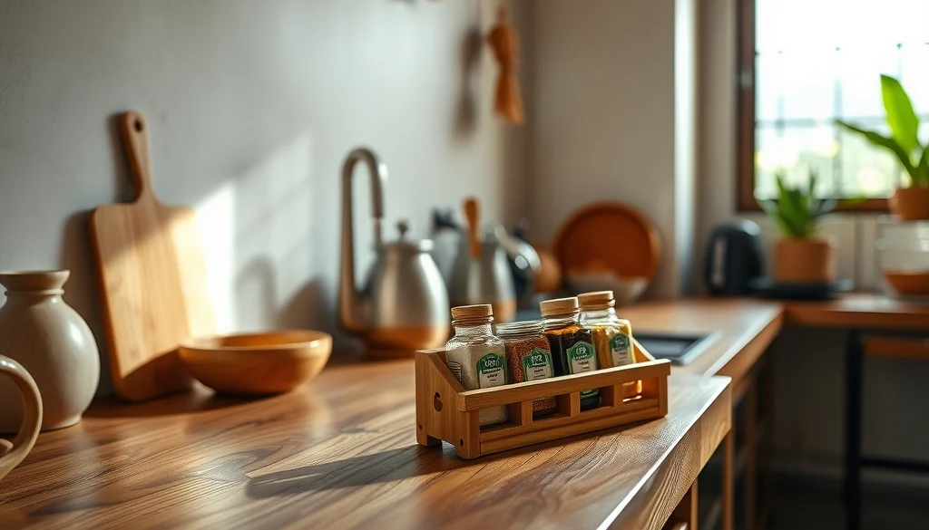 5 Rak Bumbu Dapur dari Kayu yang Bikin Dapur Lebih Rapi