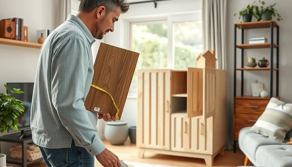 Membandingkan material dan ukuran furniture minimalis sebelum membeli