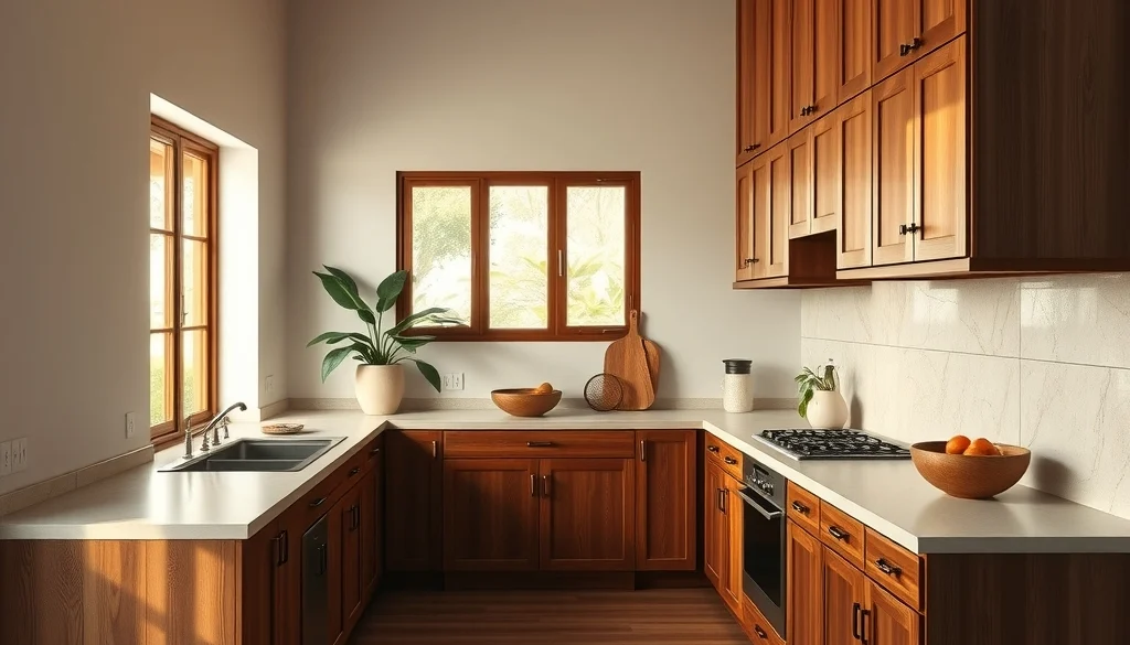 lemari dapur kayu solid